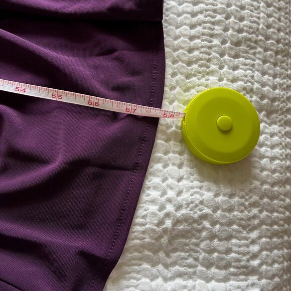 NWT Alex Evenings Dress Maxi 16 Purple Aubergine Cowl Pleat Mother of the Bride - Picture 14 of 16